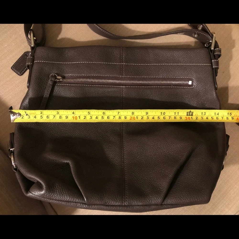 Coach Women's Dark Brown Leather Shoulder Bag - Picture 5 of 7